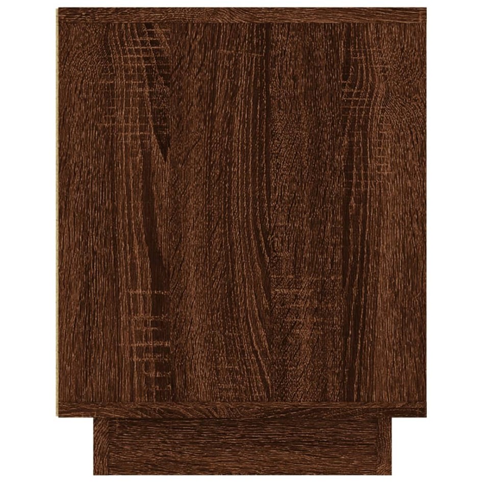 Mueble para TV madera contrachapada roble marrón 102x35x45