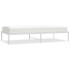 Estructura de cama sin colchón metal blanco 90x190