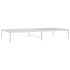 Estructura de cama sin colchón metal blanco 90x190