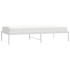 Estructura de cama sin colchón metal blanco 90x190