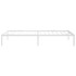 Estructura de cama sin colchón metal blanco 90x190