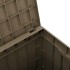 Caja de almacenaje de jardín polipropileno gris 55,5x43x53