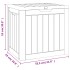Caja de almacenaje de jardín polipropileno gris 55,5x43x53