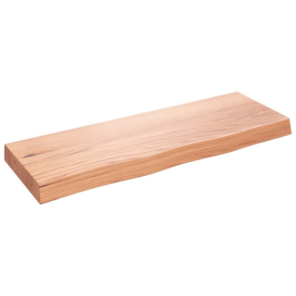 Encimera baño madera maciza tratada marrón claro 80x30x(2-6)