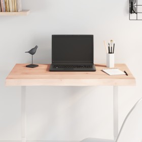 Tablero de mesa madera maciza borde natural 80x50x(2-4)