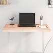 Tablero de mesa madera maciza borde natural 80x50x(2-4) cm