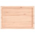 Tablero de mesa madera maciza borde natural 80x50x(2-4)