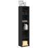 Estantería para CDs 2 uds contrachapada negro 21x16x93,5