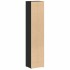 Estantería para CDs 2 uds contrachapada negro 21x16x93,5