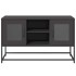 Mueble para TV de acero negro 100,5x39x60,5