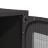 Mueble para TV de acero negro 100,5x39x60,5