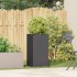 Jardinera de acero laminado en frío negro 40x40x80