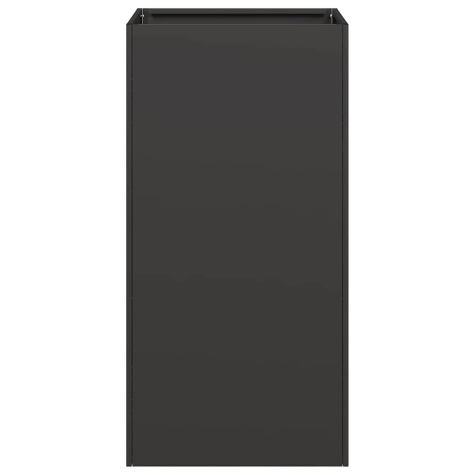 Jardinera de acero laminado en frío negro 40x40x80