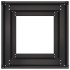 Jardinera de acero laminado en frío negro 40x40x80