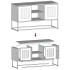 Mueble para TV de acero gris antracita 100,5x39x60,5