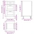Mueble bajo de cocina Porto alto brillo