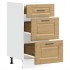 Mueble bajo de cocina porto roble artesano madera