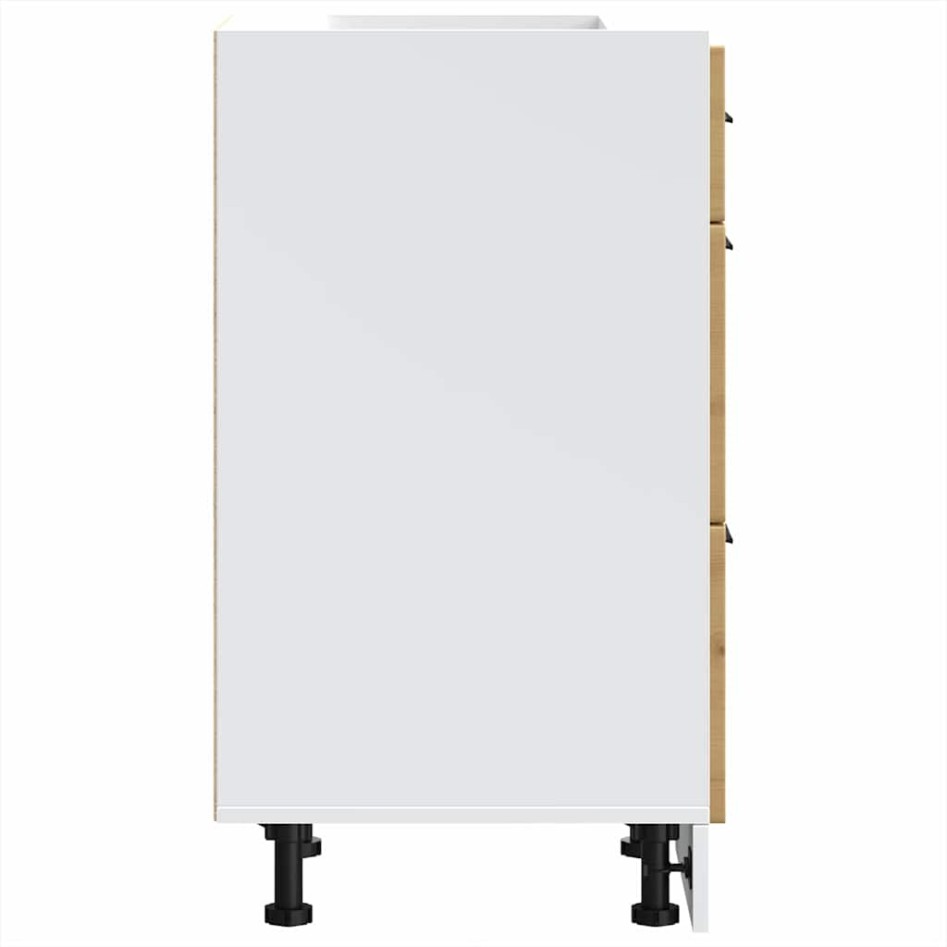 Mueble bajo de cocina porto roble artesano madera