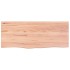 Encimera baño madera maciza tratada marrón claro