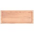 Encimera baño madera maciza tratada marrón claro
