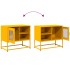 Mueble para TV de acero amarillo mostaza 68x39x60,5