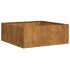 Jardinera oxidada acero corten 80x80x30