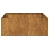 Jardinera oxidada acero corten 80x80x30