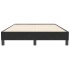 Cama box spring sin colchón cuero sintético negro 120x210