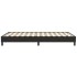 Cama box spring sin colchón cuero sintético negro 120x210