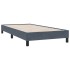 Cama box spring sin colchón terciopelo gris oscuro 80x210