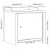 Banco de recibidor SANDNES madera maciza de pino 45x40x50