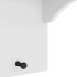 Perchero de pared SANDNES madera maciza pino blanco 87x30x42