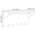Perchero de pared SANDNES madera maciza pino blanco 87x30x42