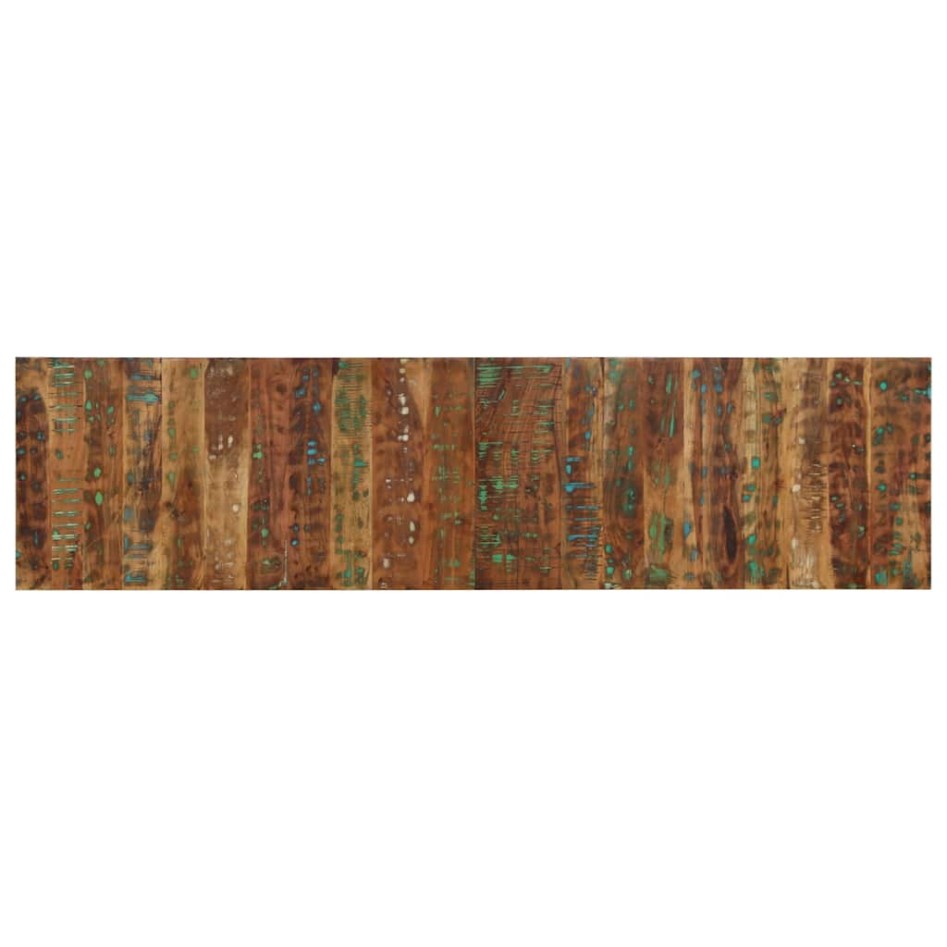 Cabecero de cama multicolor 200 cm madera maciza