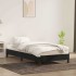 Estructura de cama sin colchón terciopelo negro 90x210