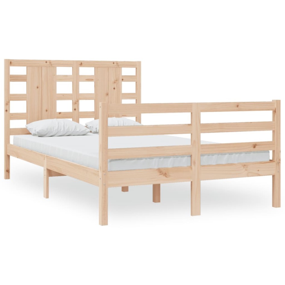 Estructura de cama madera maciza de pino 120x200