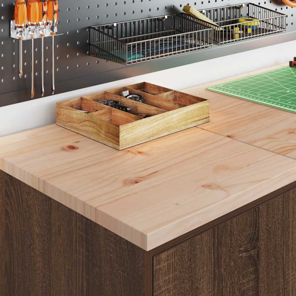 Armarios 2 uds para garaje madera ingeniería marrón