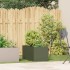 Jardinera de acero laminado en frío verde oliva 40x80x40