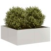 Jardinera 80x80x30 cm Acero inoxidable