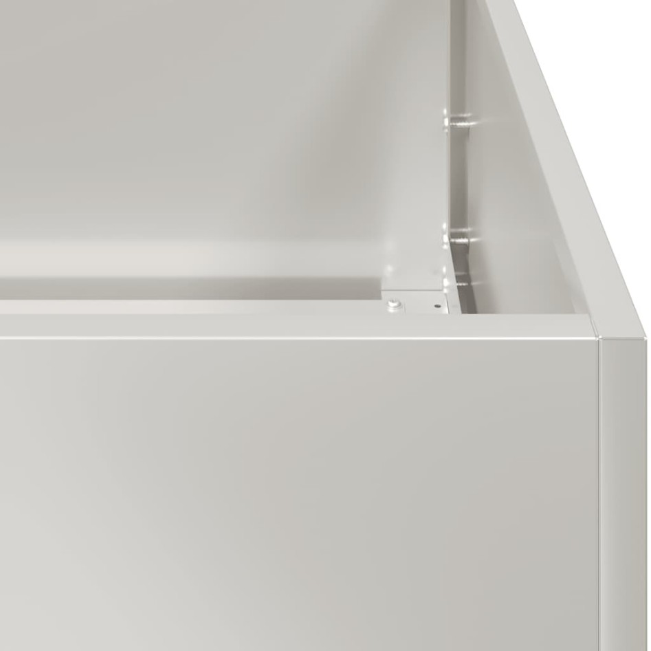 Jardinera 80x80x30 cm Acero