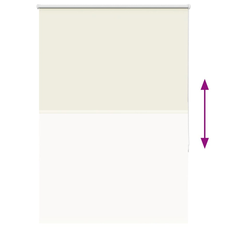 Estor Enrollable Opaco Blanco Roto 110x150cm Tela Ancho