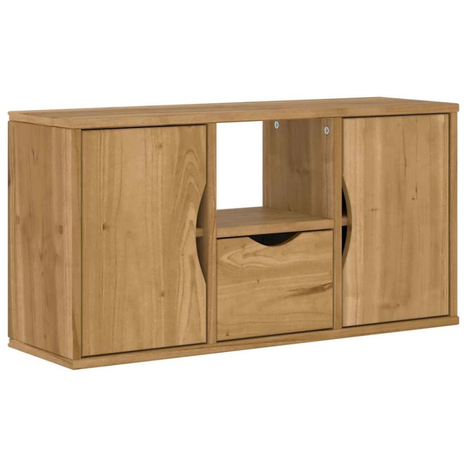 Mueble para TV con cajón ODDA 79x24x40 cm madera pino