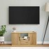 Mueble para TV con cajón ODDA 79x24x40 cm madera pino