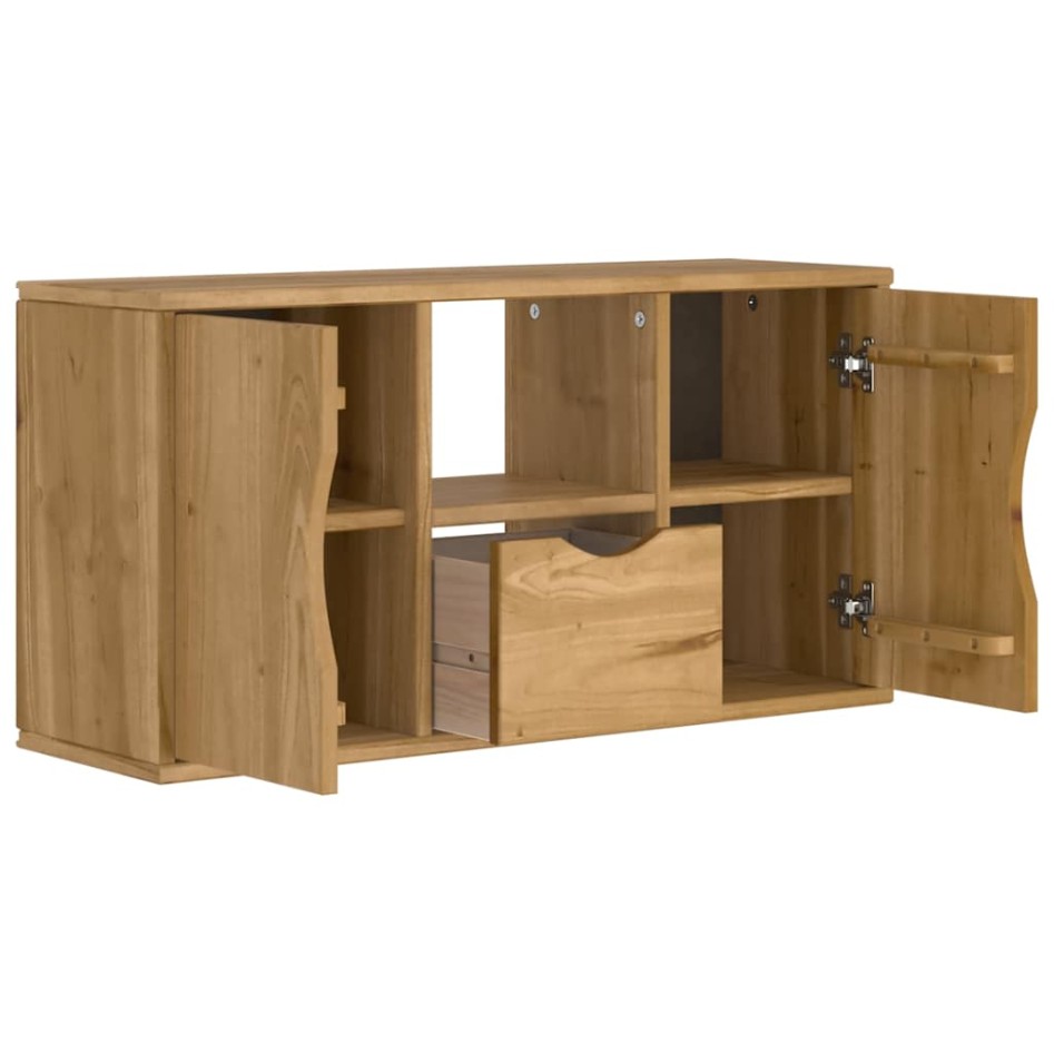 Mueble para TV con cajón ODDA 79x24x40 cm madera pino