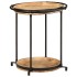 Mesa auxiliar madera maciza de mango Ø55x60