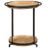 Mesa auxiliar madera maciza de mango Ø55x60