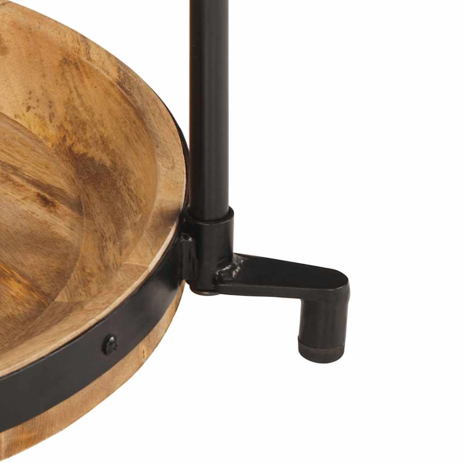 Mesa auxiliar madera maciza de mango Ø55x60