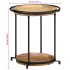 Mesa auxiliar madera maciza de mango Ø55x60