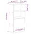 Mueble auxiliar ODDA 40x24x79 cm madera maciza de