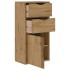 Mueble auxiliar con cajones ODDA 40x24x79 cm madera maciza